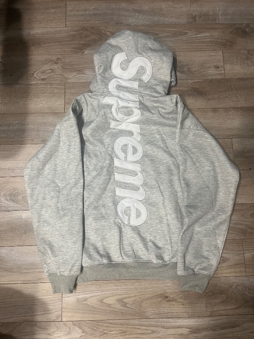 Grey Supreme Hoodie Size S